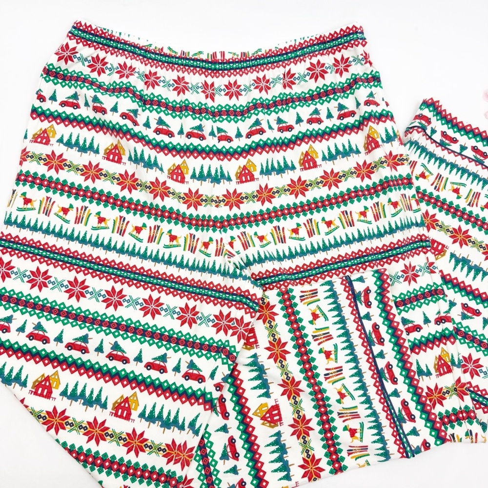 BedHead PJs Festive Fairisle Fair Isle Long Sleeve Classic Stretch Jersey PJ Set - Picture 9 of 16